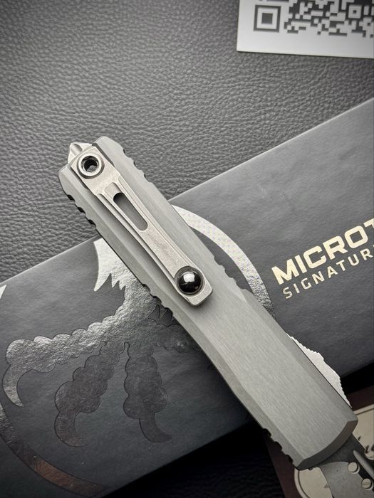 Нож Microtech Ultratech ZBP D/E Apocalyptic Hellhound M390MK