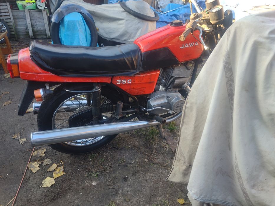 Jawa 350 TS model 638 jak Java delux 634 czy CZ 350 czarna czerwona