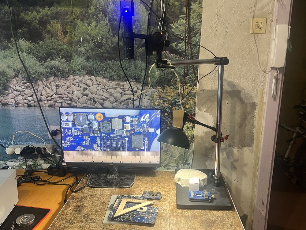 Hdmi VGA мікроскоп Eakins + стійка штатив