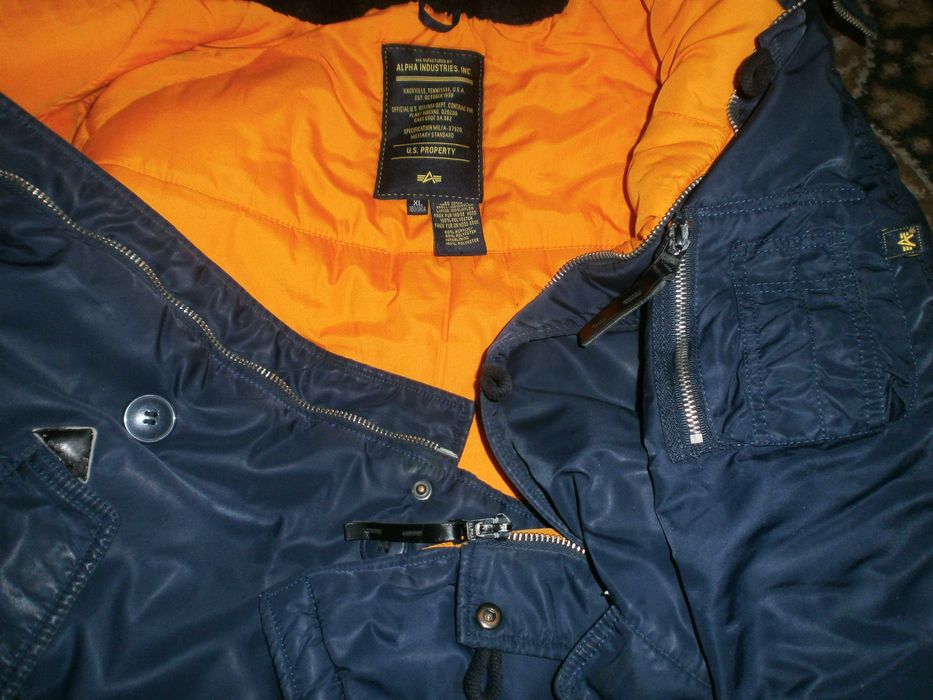 Куртка парка аляска Alpha Industries N-3B, р. XL, наш 52-54. ПОГ-66 см