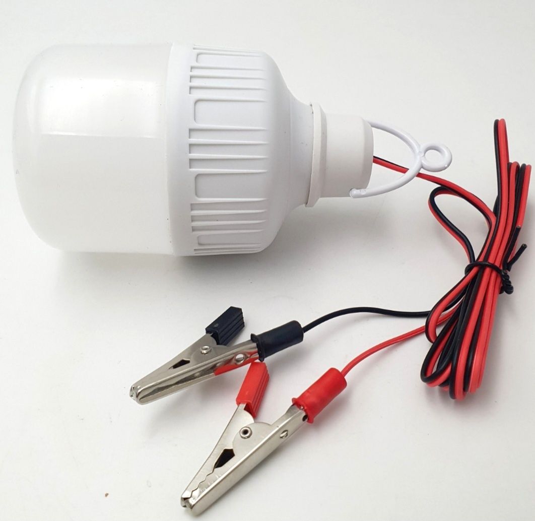 Светодиодная LED лампа 12V 10W 11х6см лампочка кемпинговая на проводе