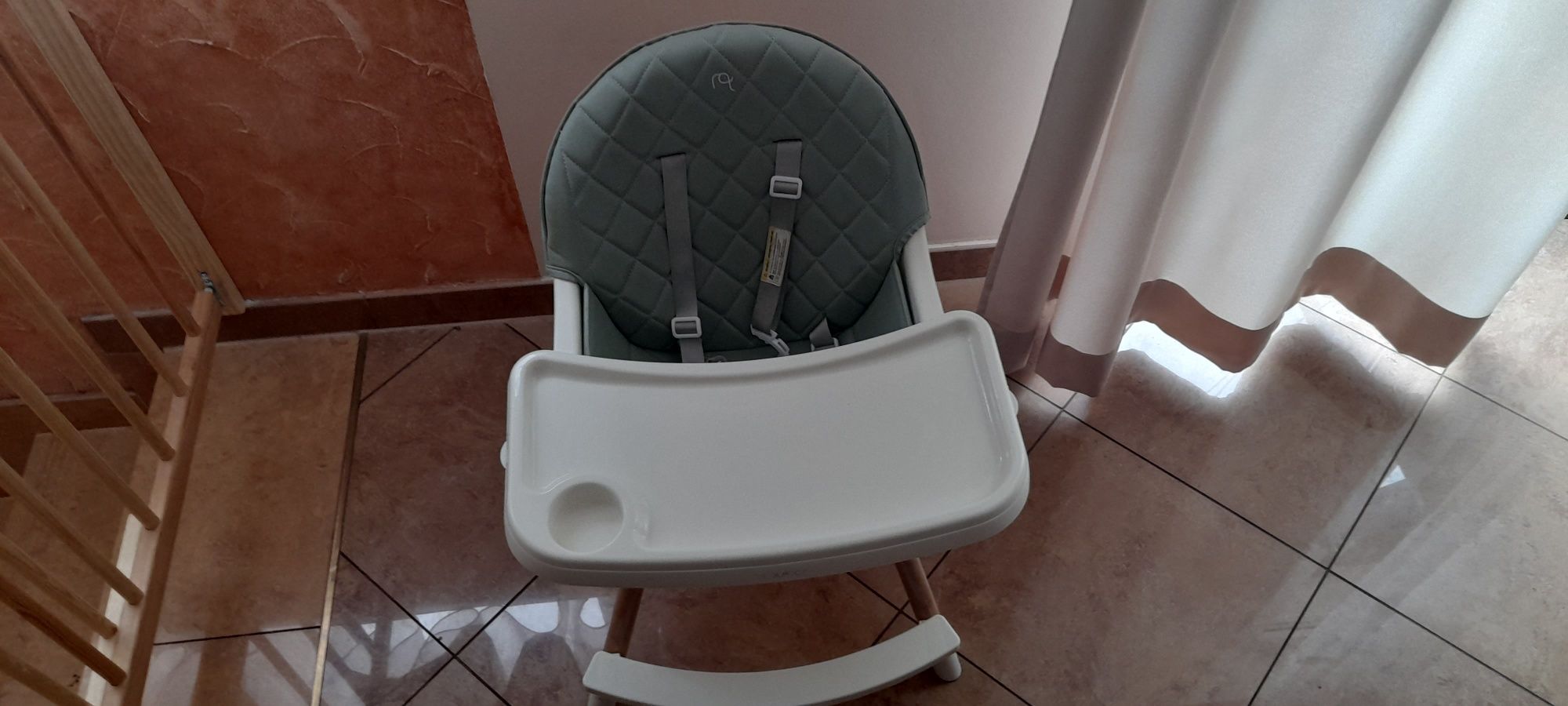 Krzesełko Do Karmienia Dla Dzieci Regulowane Fotelik 3w1 Tacka