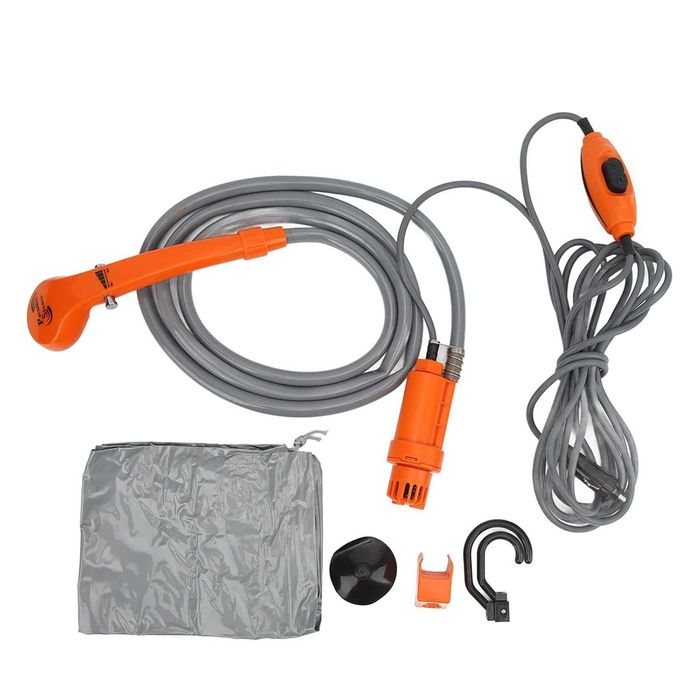 Chuveiro Portátil 12V para Autocaravana Carro Camping