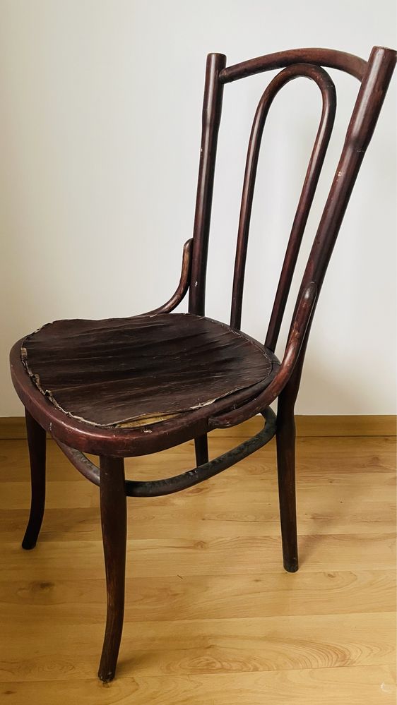 Krzesło gięte thonet prl drewniane