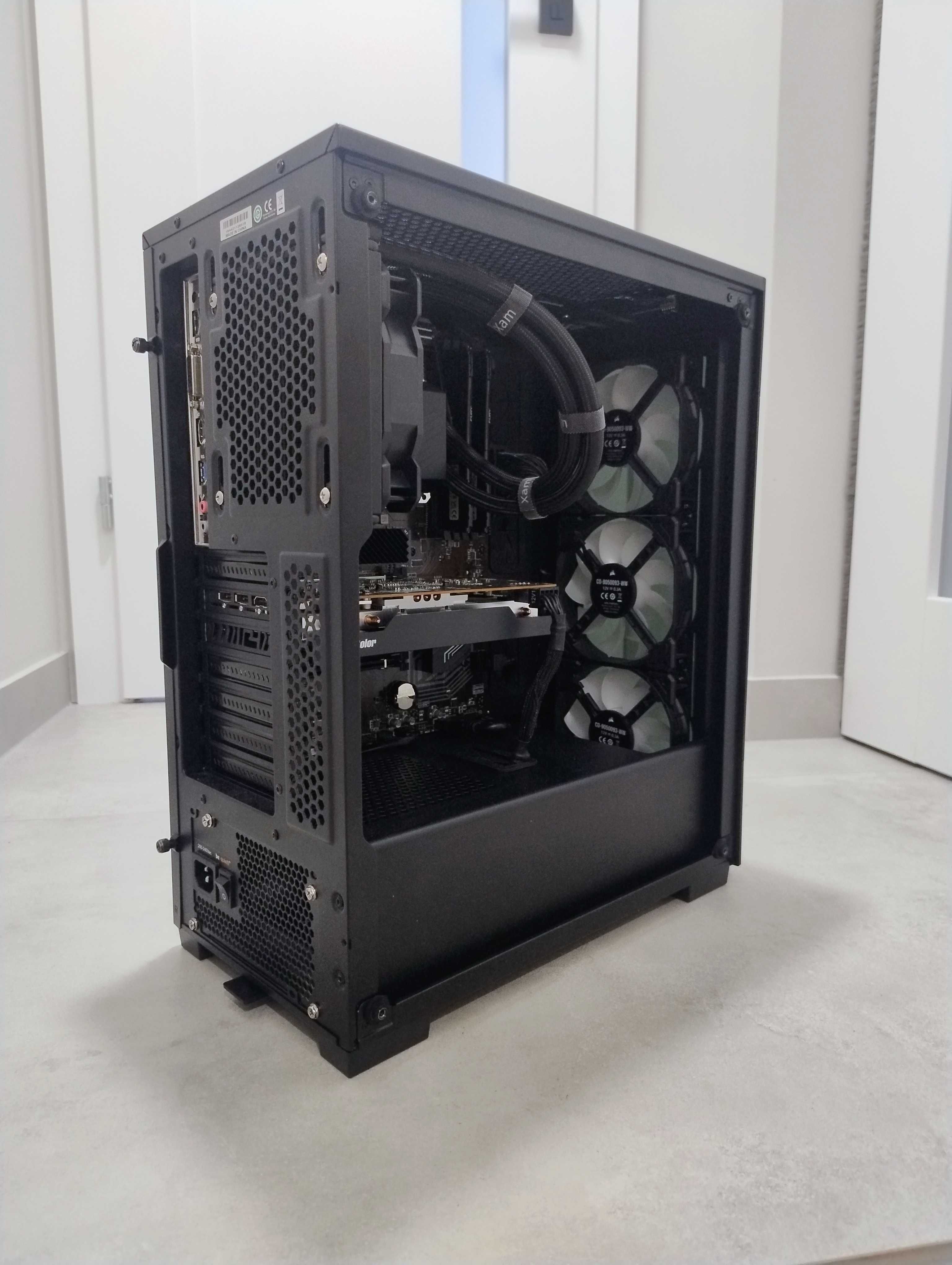 Komputer gamingowy Ryzen 5 + AiO, 16GB RAM, RX6600, SSD + HDD