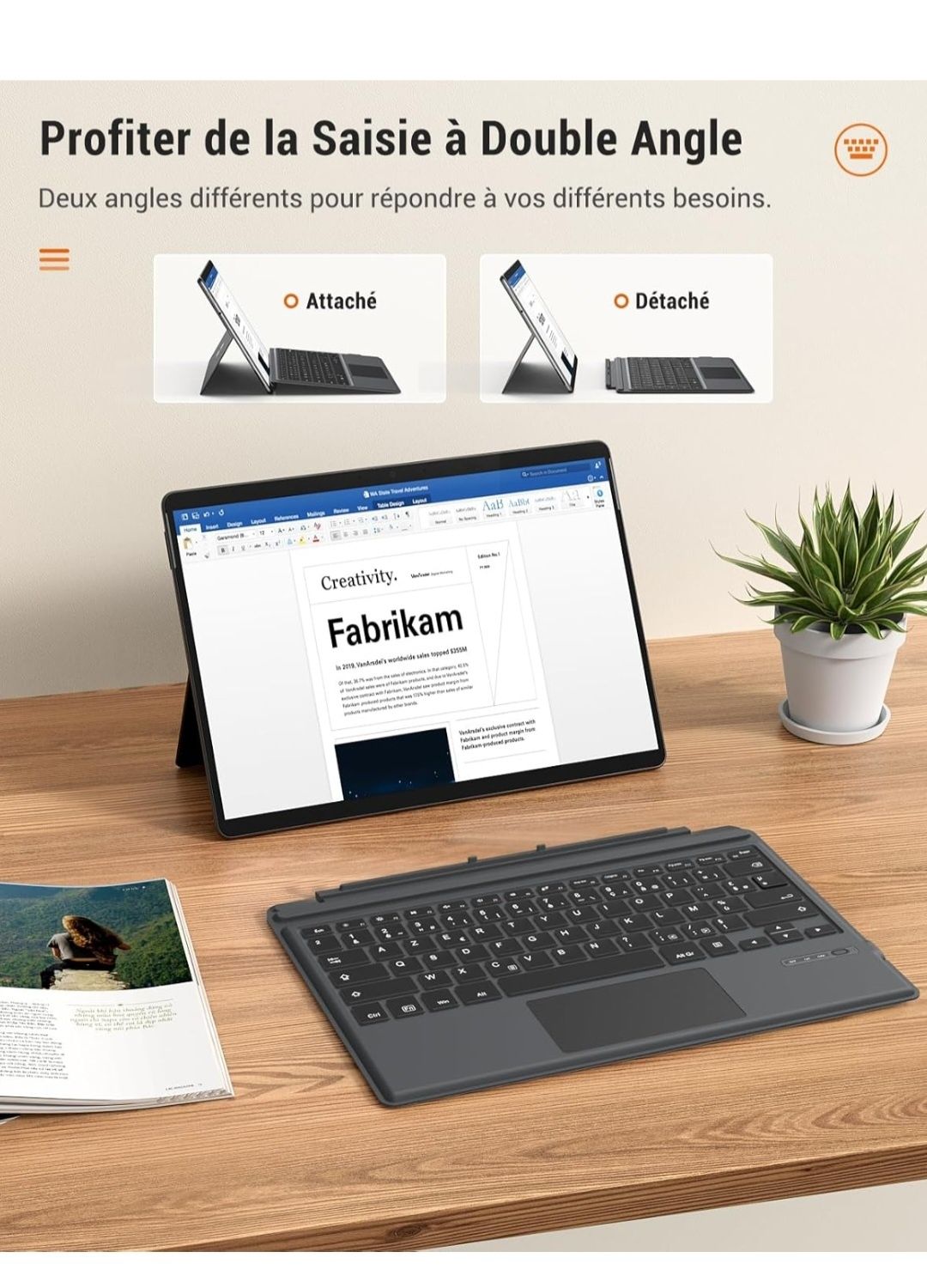 MoKo Francuska klawiatura kompatybilna z Microsoft
