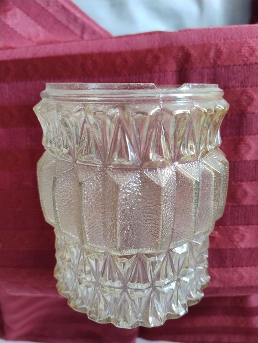 Kryształowa Karafka z PRL wys z korkiem 26 cm stan bdb. szybka wysyłka