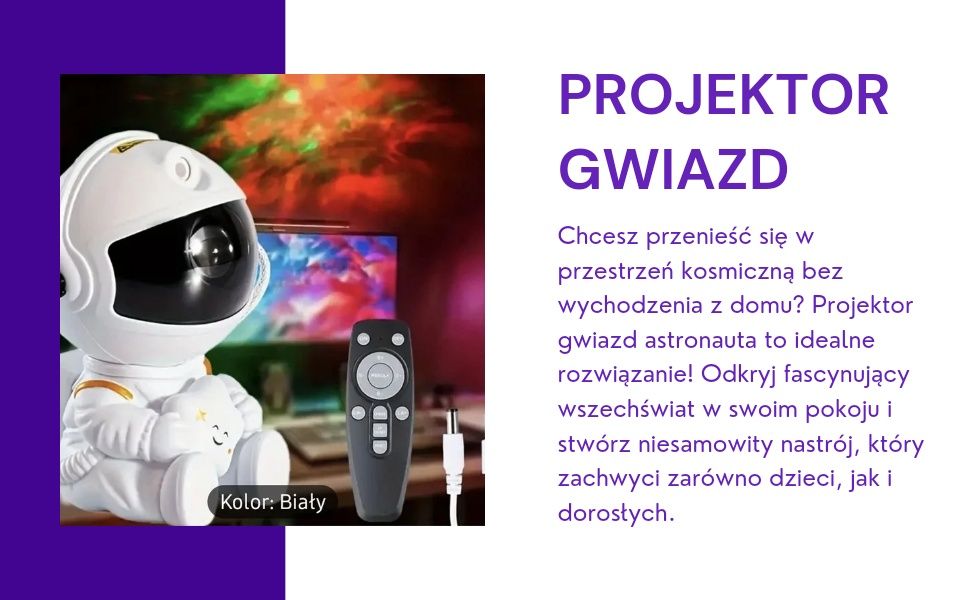Projektor gwiazd atronauta