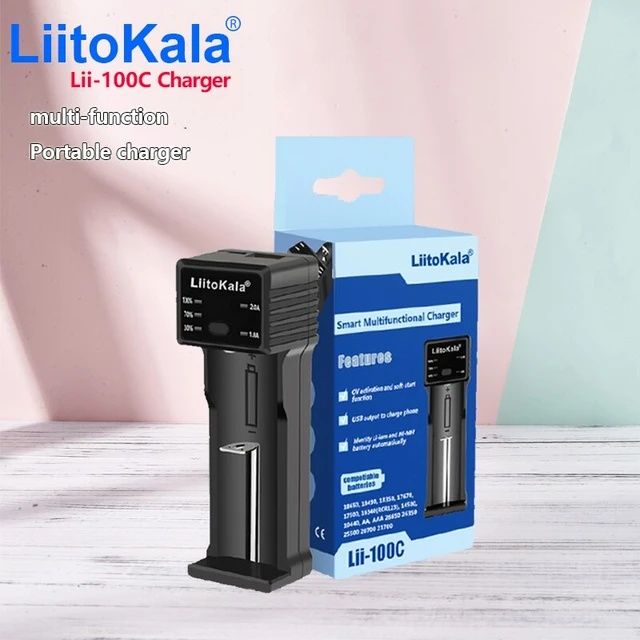 Ładowarka LiitoKala Lii 100C 2A do akumulatorków Lion i AA,AAA