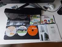 Wii preta com jogos