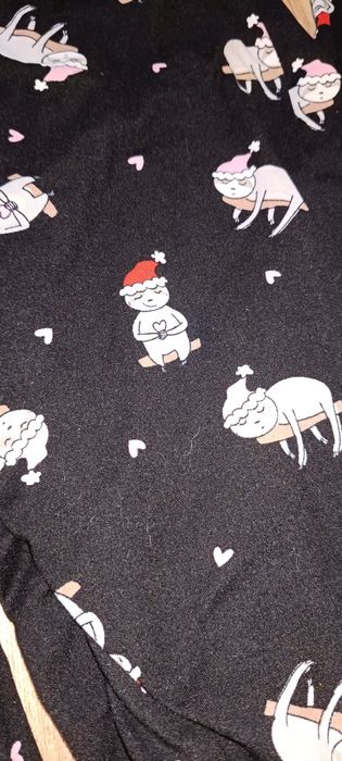 Piżama dwuczęściowa,kotki,Mikołaj, Boże Narodzenie, rozmiar M