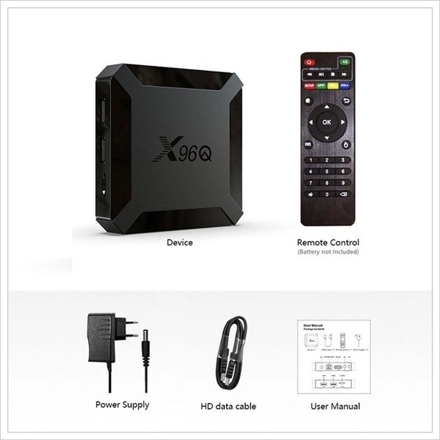 ⫸ SmartTV X96q 1GB/8Гб Смарт ТВ приставка Андроїд Бокс tv box