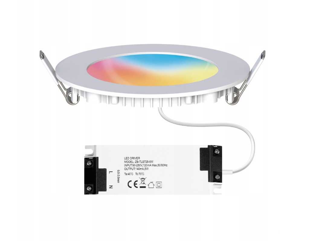 Lampa oczko 6W RGB Zigbee NOWA