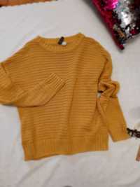 Musztardowy sweter Devided by H&M