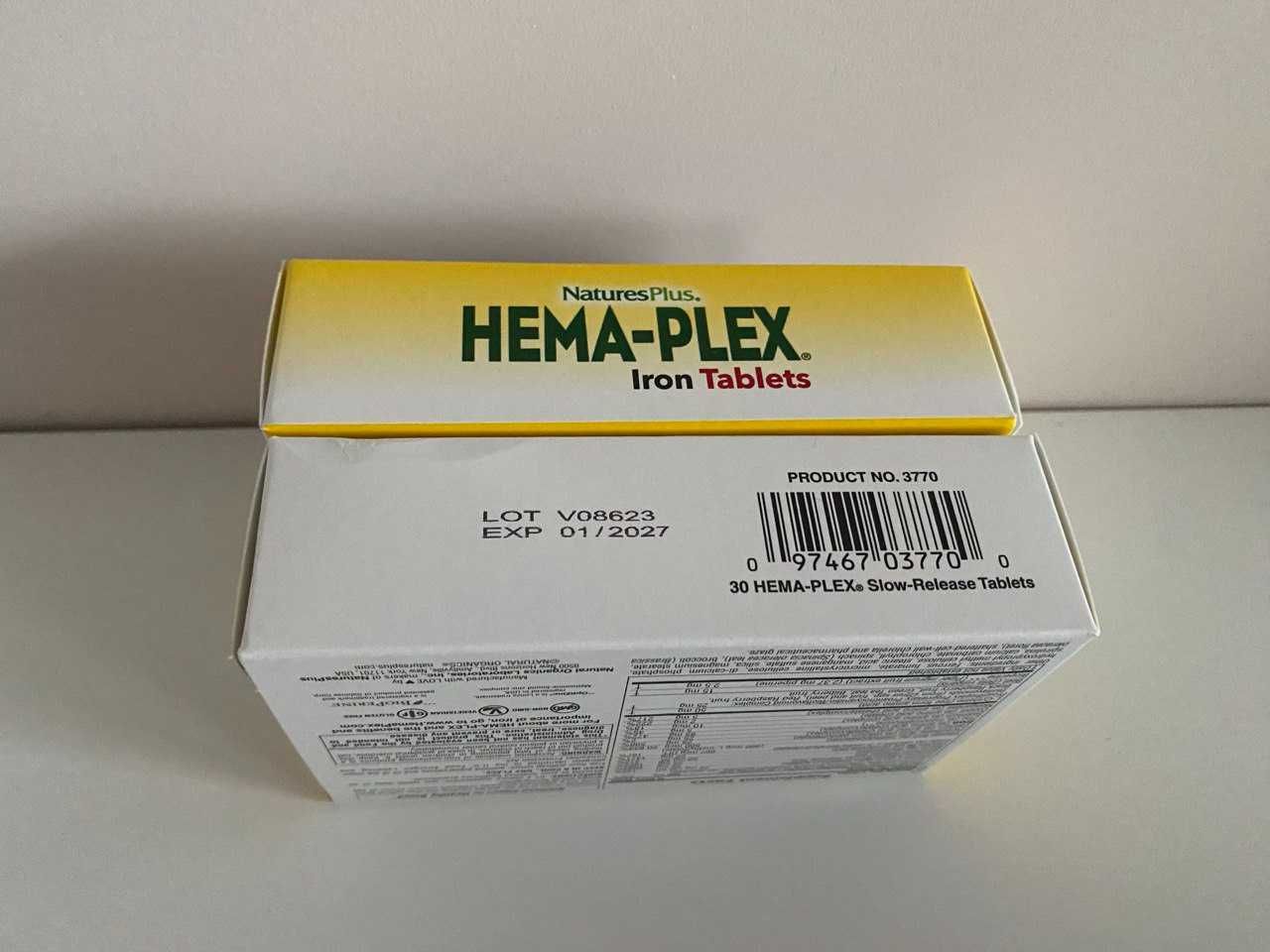 NaturesPlus, Hema-Plex, 30 таблеток із тривалим вивільненням