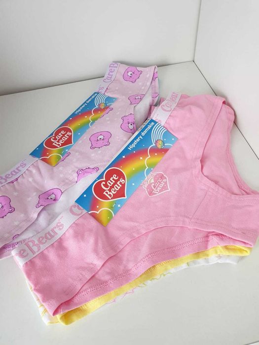 2 zestawy majtek hipstery troskliwe misie L