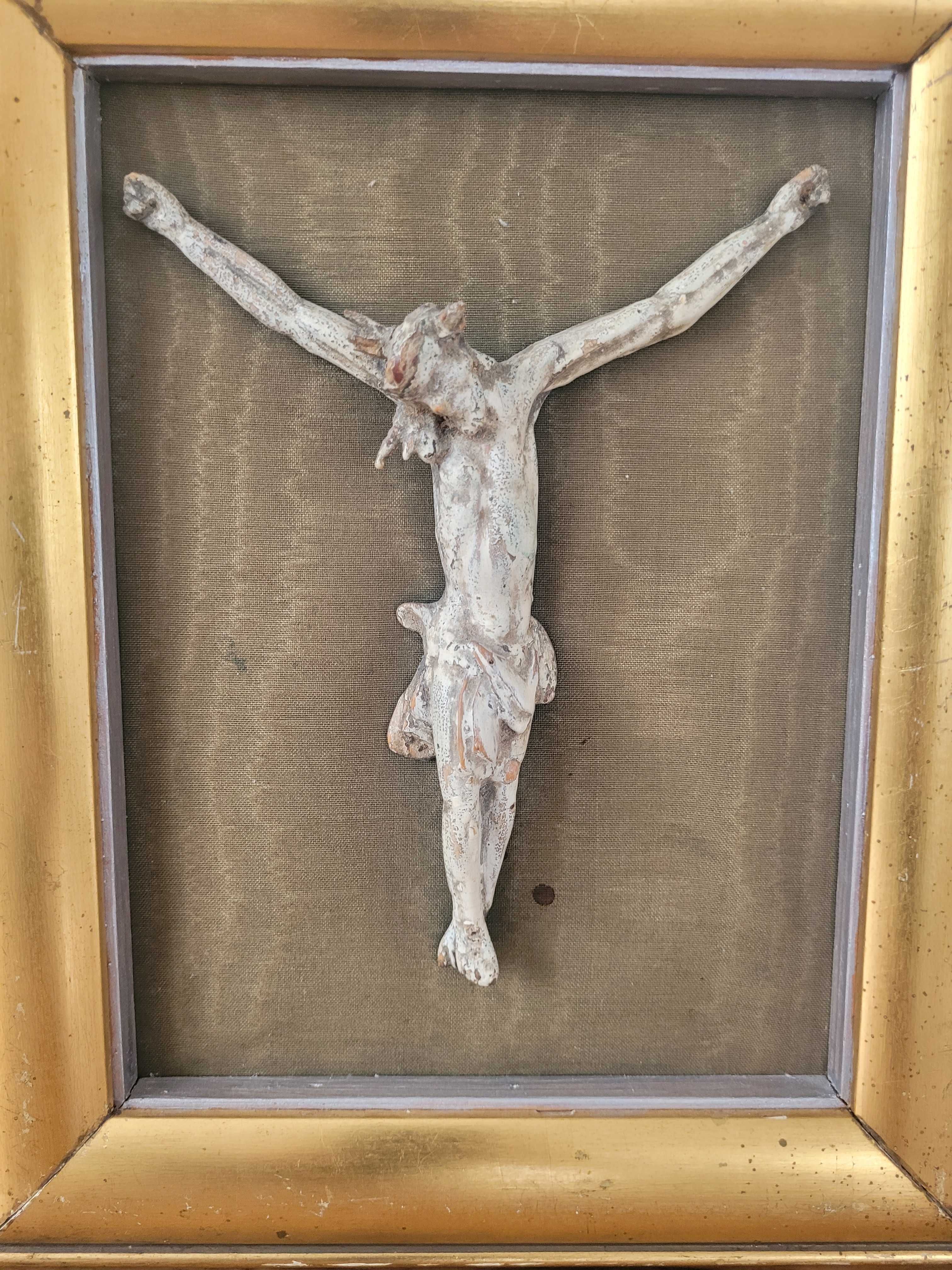 Obrazek z drewna z figurką Jezusa