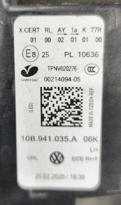 Faróis Volkswagen ID3