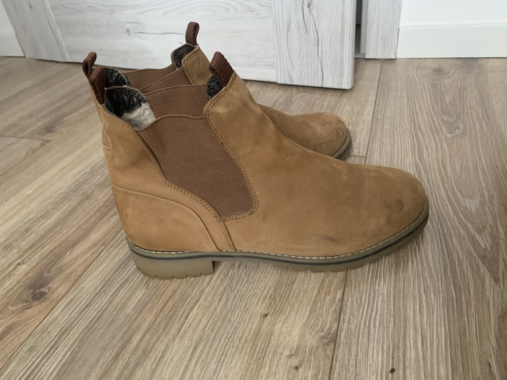 B&Co skorzane buty sztyblety ocieplane botki skora premium