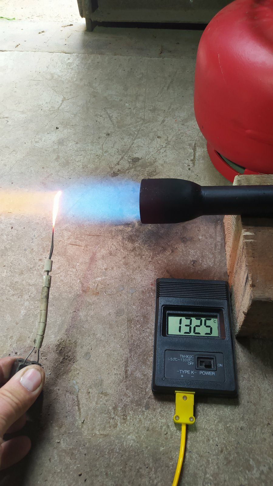 Пальник газовий для свиней (инжекционная горелка для горна) 1300°С