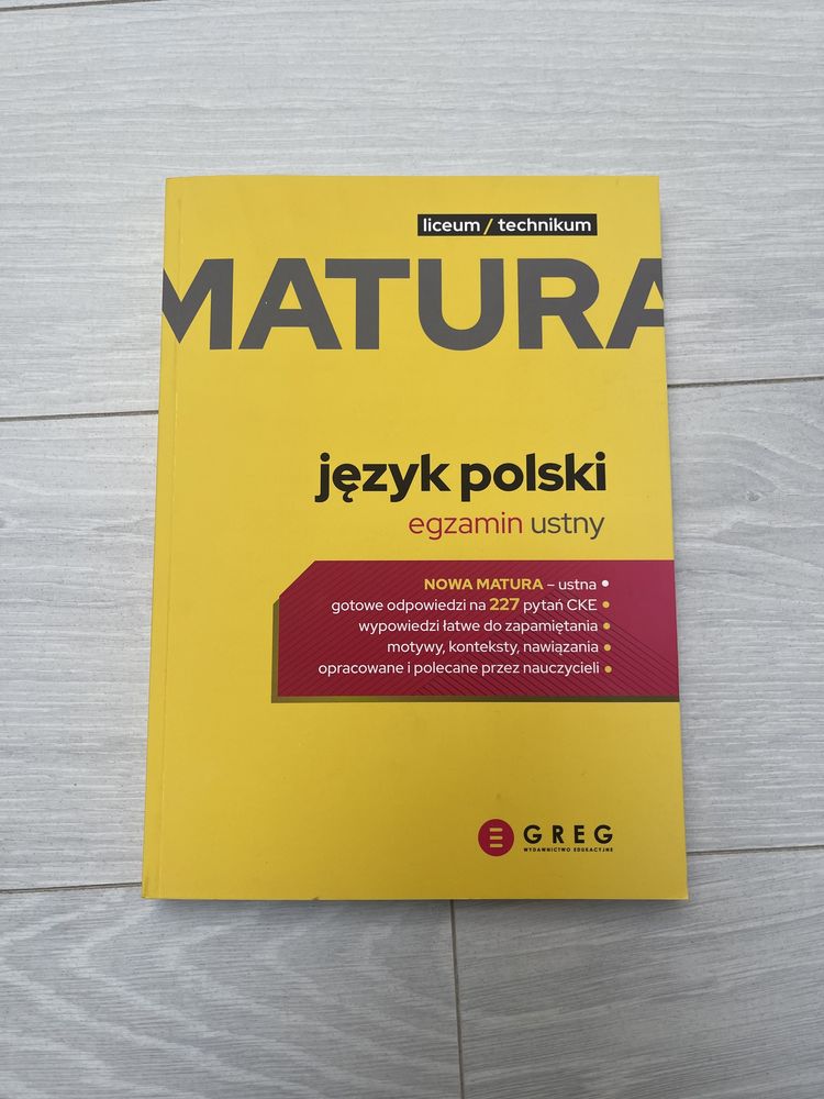 Książka do matury z języka Polskiego