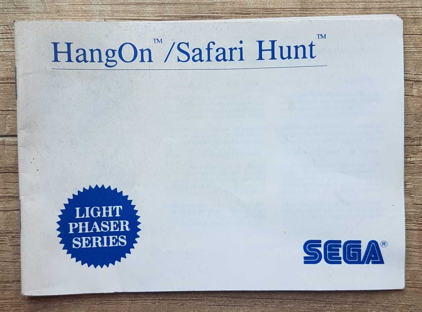 Instrukcja Hang On Safari Hunt Sega