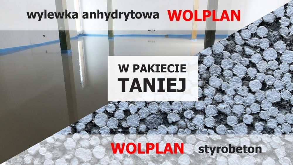 Posadzki, wylewki anhydrytowe, cementowe, styrobeton