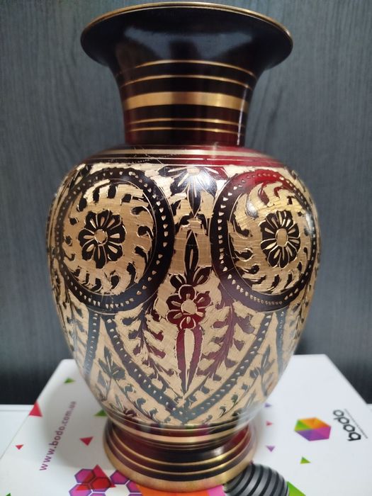 Ваза Индия латунь 24см