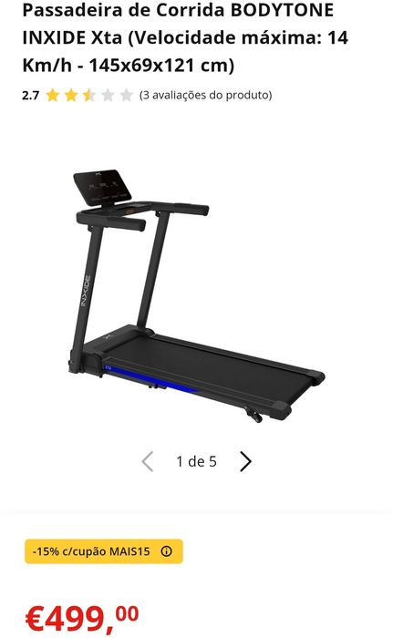 Passadeira de Corrida BODYTONE INXIDE Xta
