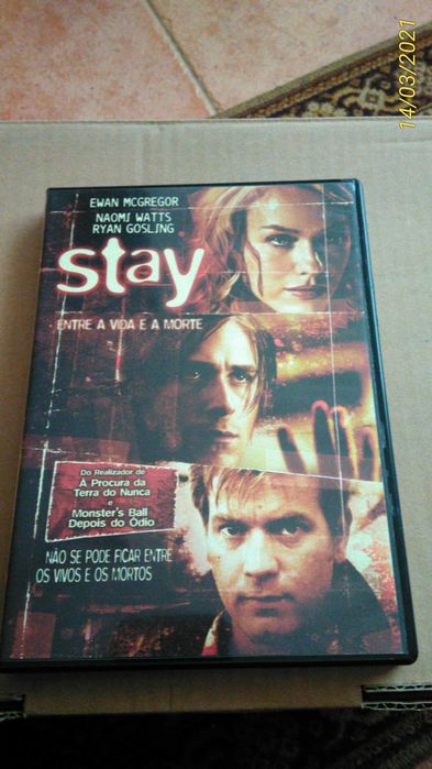 DVD Stay Entre a Vida e Morte Filme Ewan McGregor Ryan Gosling Burton