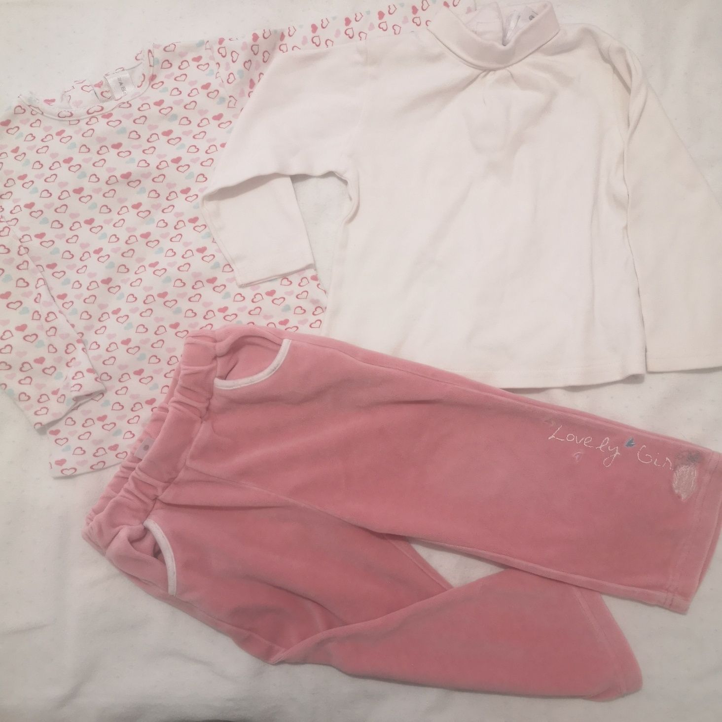 Conjunto calças + 2 blusas (C&A 2½ anos)