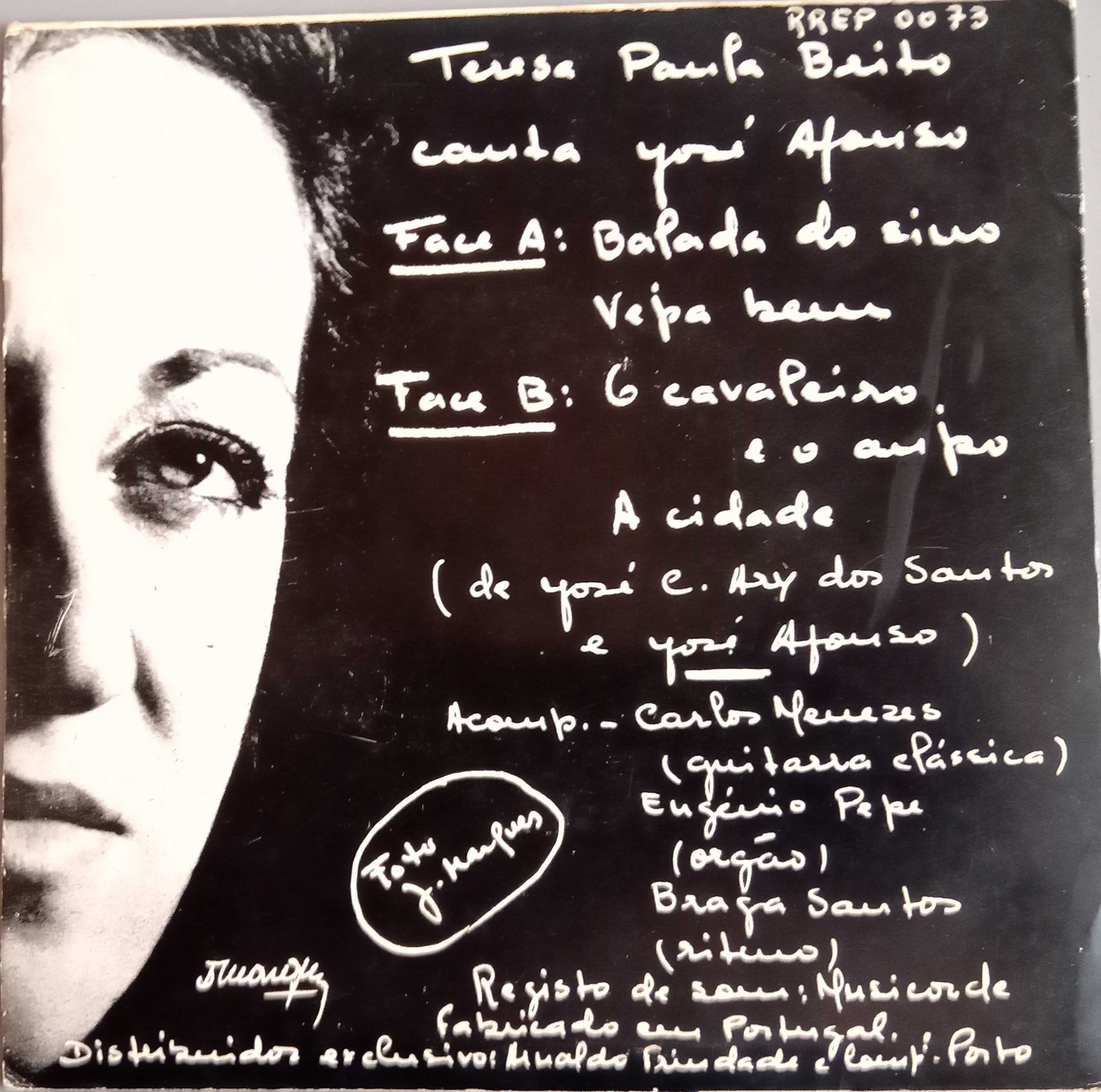 Teresa Paula Brito	- - - - -	Canta José Afonso	- - - - -	EP
