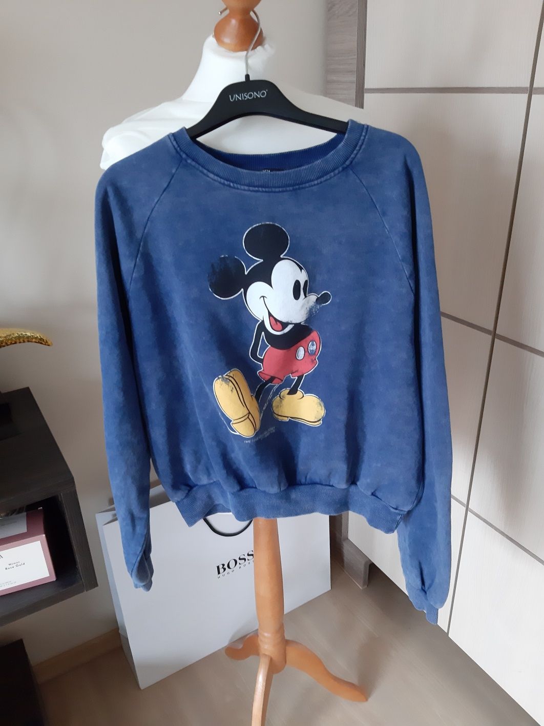 Bluza Zara L MIKI myszka disney kultowa niebieska limited bluzeczka me