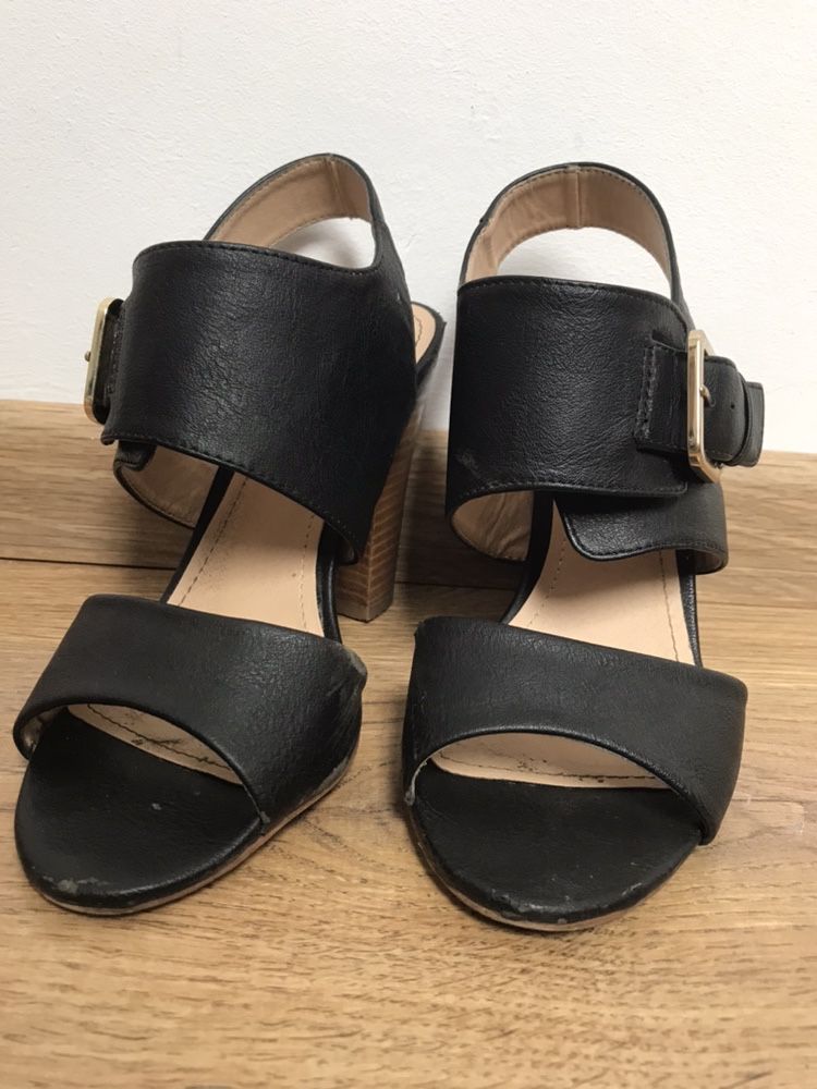 Sandalki na obcasie gladiatorki H&M rozmiar 37