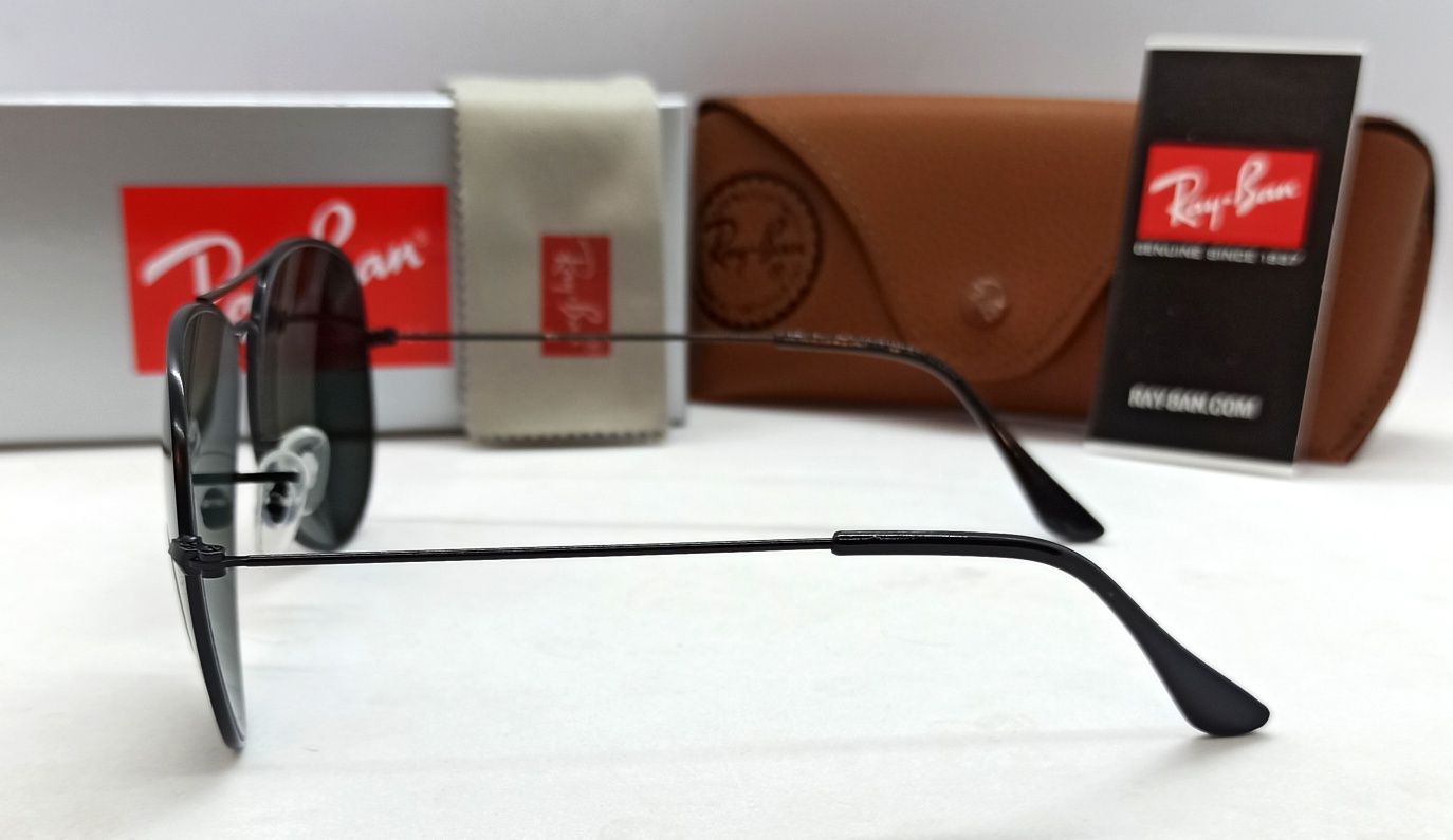 Ray Ban Aviator очки капли мужские черные в черном метале линзы стекло