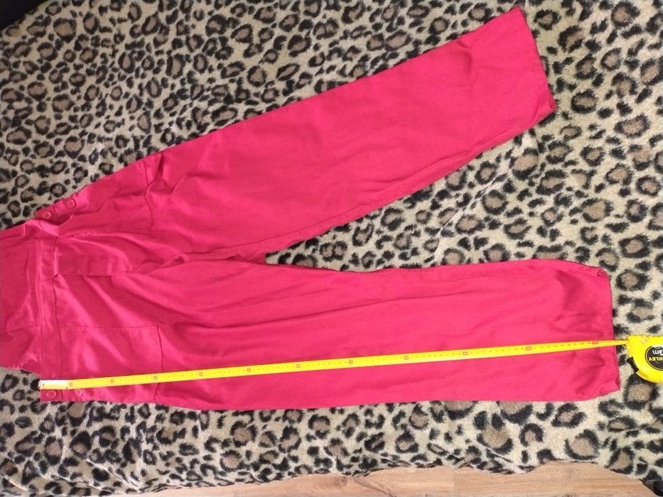 Spodnie robocze ogrodniczki czerwone rozmiar 56