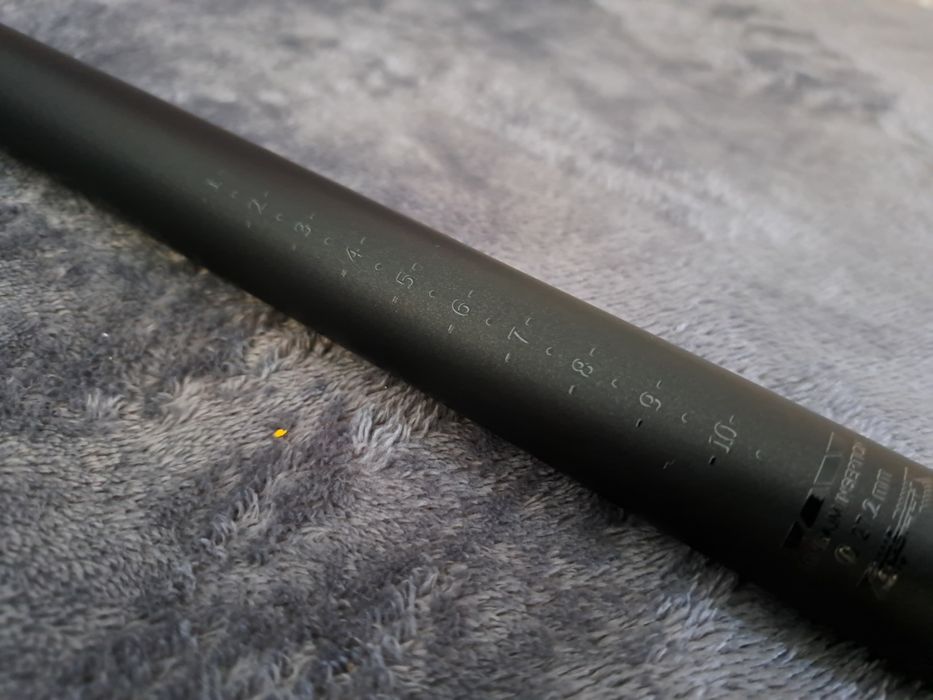 Karbonowa sztyca Toseek 27,2 x 350mm czarna NOWA
