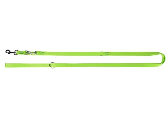 Długa smycz dla psa przepinana z regulacją 2,5cm / 200-400cm zielona