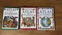 Atlas ilustrado - 3 volumes