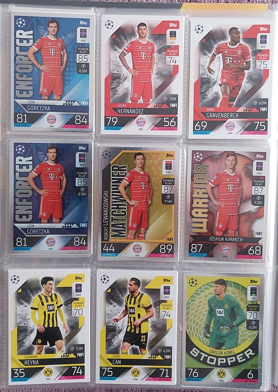Cartas TOPPS MATCH ATTAX 2023 Autênticas 72 Cartas