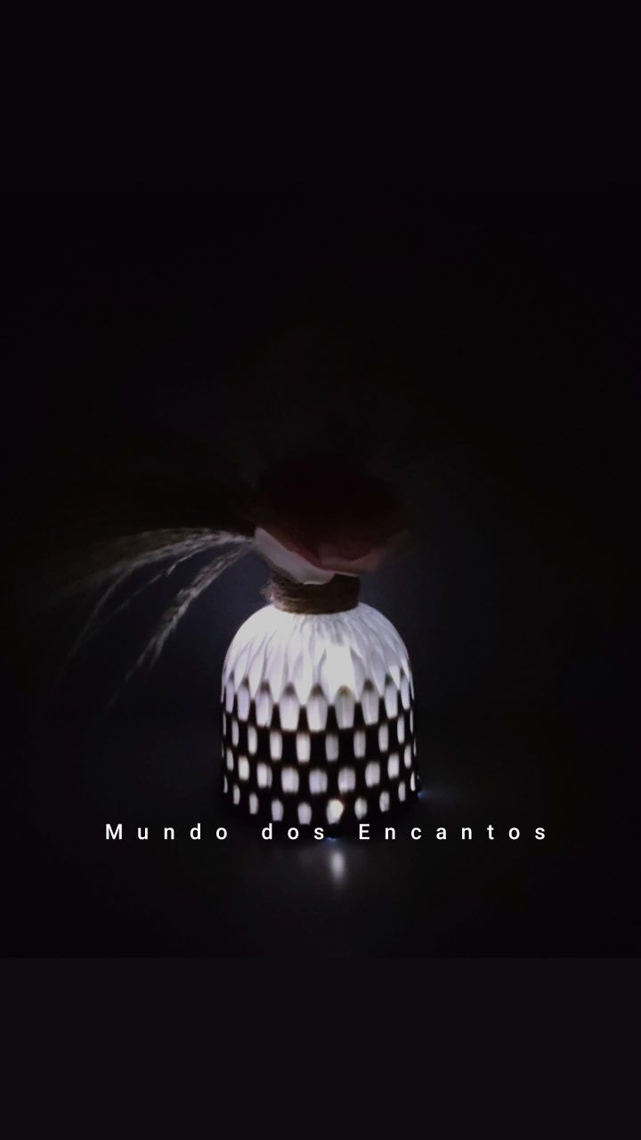 Vaso com iluminação