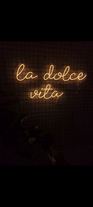 La dolce vita neon ledon napis led ślub wesele napis ledowy