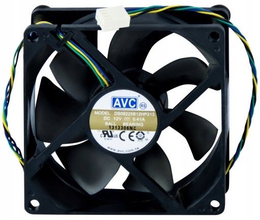 Orginalny Wentylator AVC DS09225B12HP 92MM 4-PIN 12V DELL HP Fujitsu