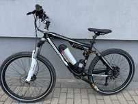 Rower elektryczny GreenDonkey 26" mtb górski fully RockShox