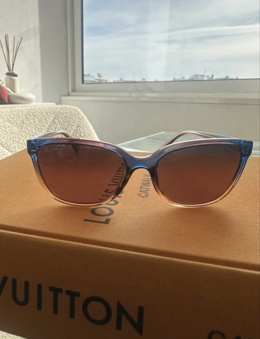 Óculos Maui Jim HONI originais (MJ0758S-003) com lentes polarizadas