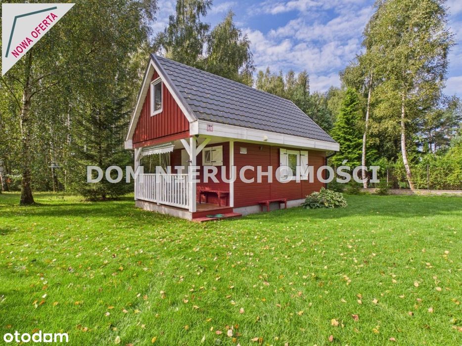 Działka z domkiem letniskowym blisko Jez. Kalwa!!!