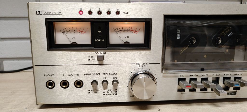 Magnetofon deck JVC KD-21D. Po serwisie