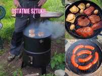 DARMOWA DOSTAWA‼️ Wędzarnia Stalowa Grill Węglowy Palenisko Ruszt Tuba