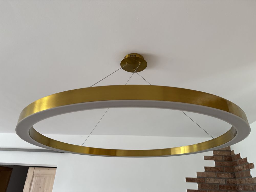 2 lampy westwing złote, 100 cm średnicy