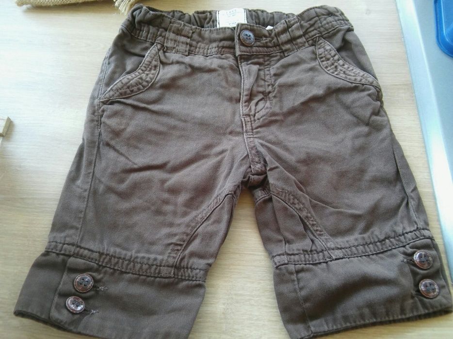 Spodenki H&M brązowe 86cm 1 - 2 lata